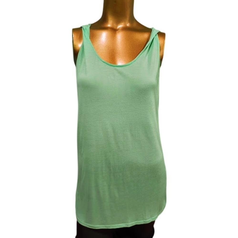 Nutshell NWT Tank Tunic‎ with Twisted Straps And Side Slits, Aqua, Sz S
